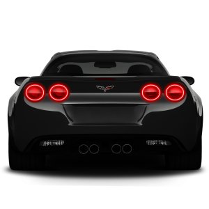 Chevrolet Corvette Halo Kit - ORACLE Lighting - Surface Mount Afterburner - Red - `05-`13